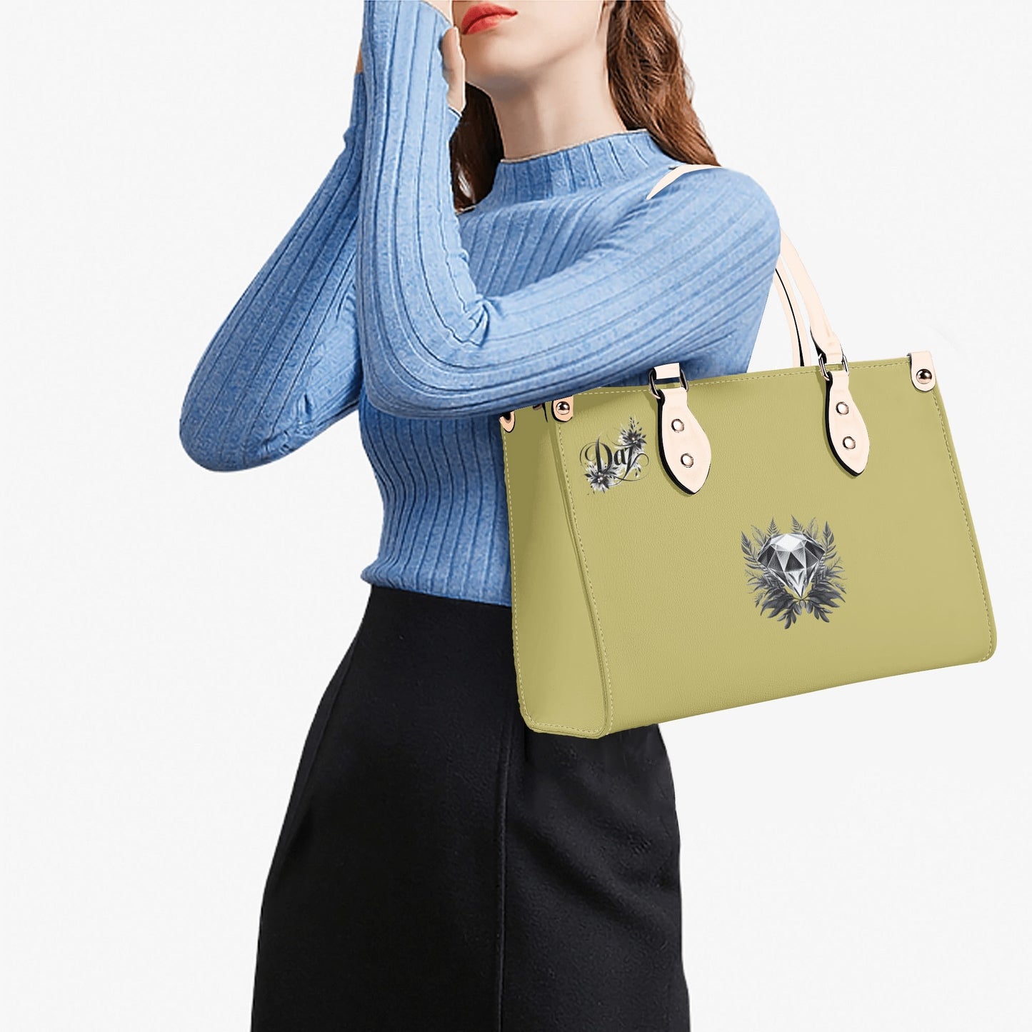 Bolso de mano de cuero sintético DAZ Luxury