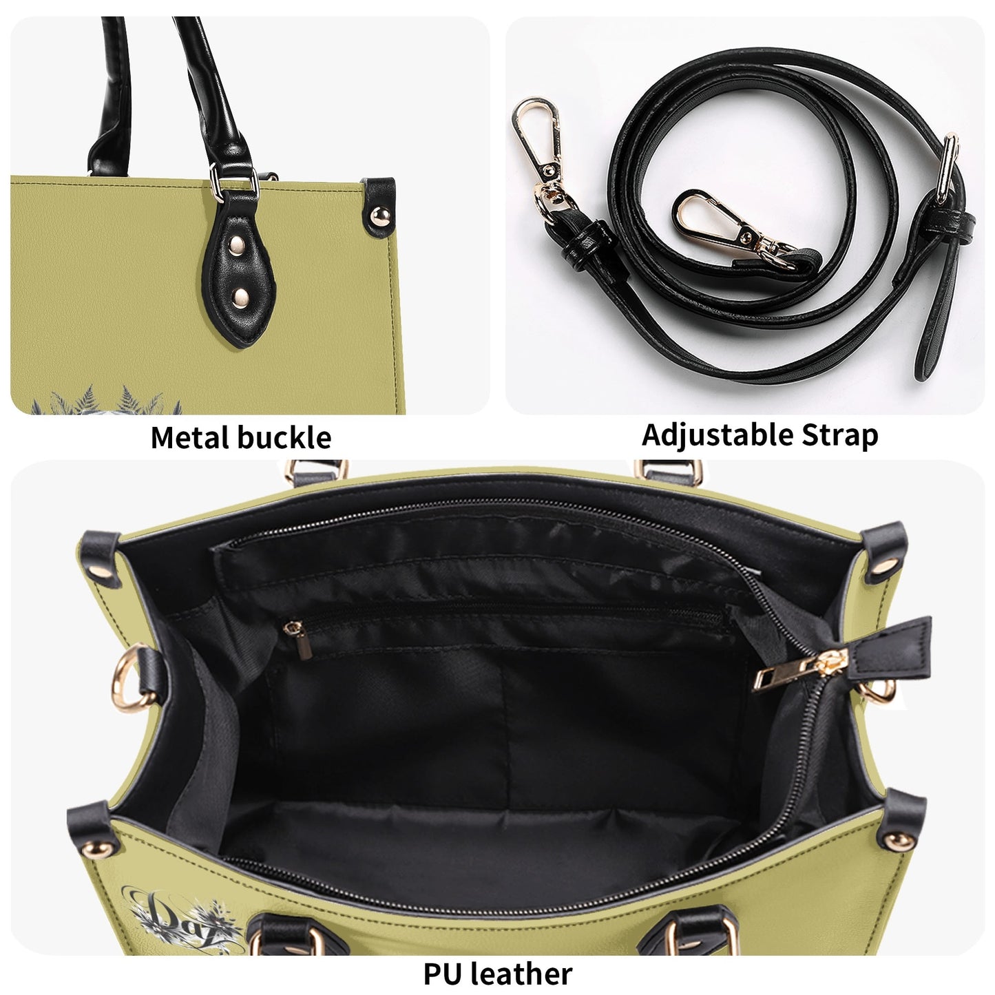 Bolso de mano de cuero sintético DAZ Luxury