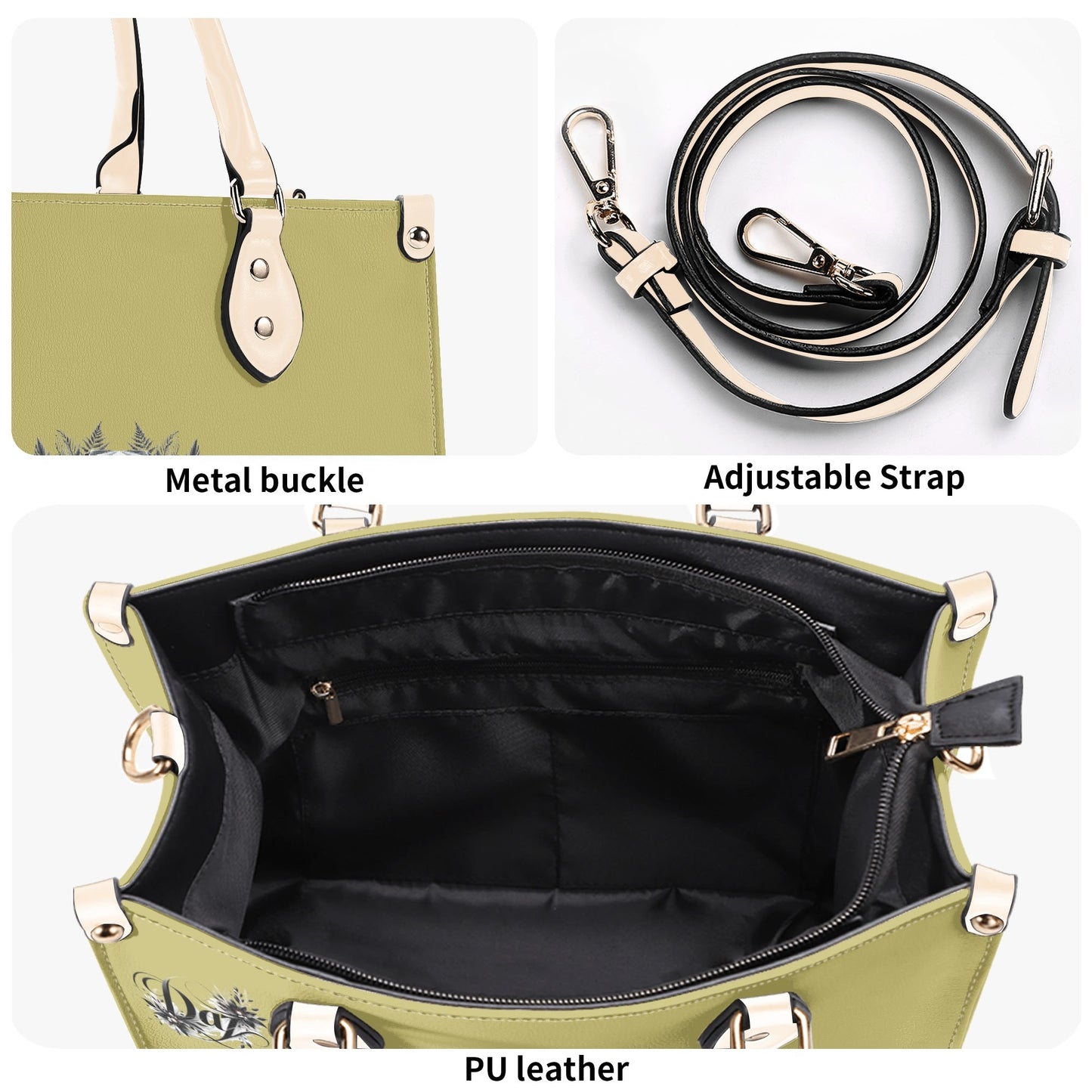 Bolso de mano de cuero sintético DAZ Luxury