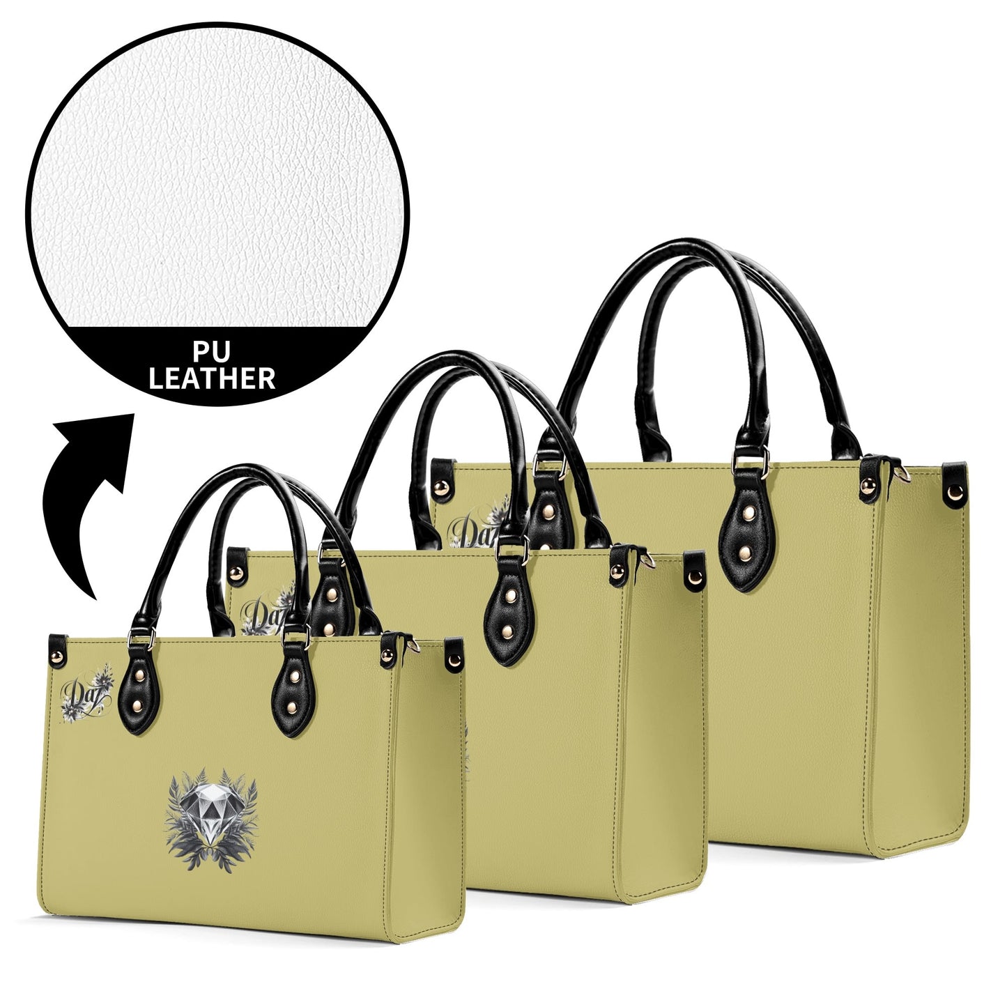 Bolso de mano de cuero sintético DAZ Luxury