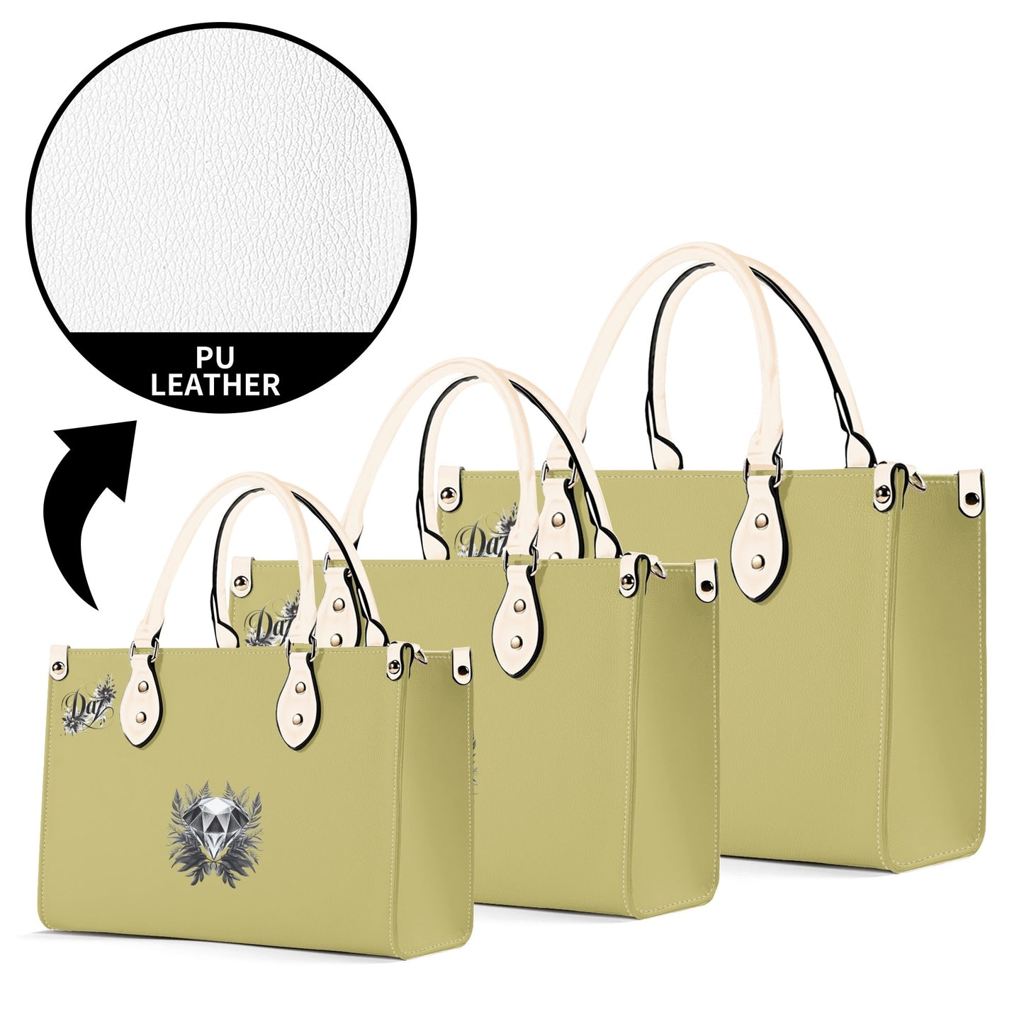 Bolso de mano de cuero sintético DAZ Luxury