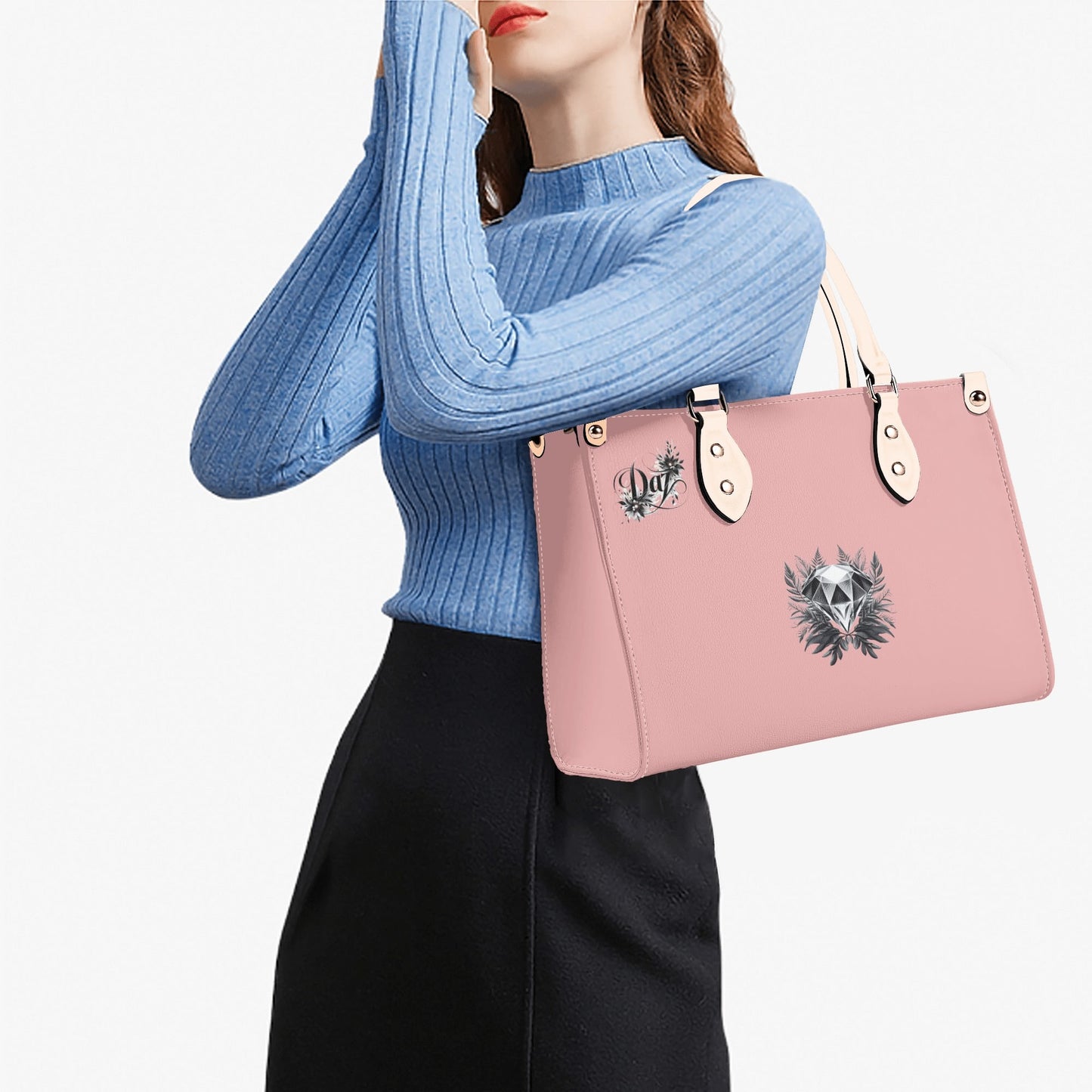 Bolso de mano de cuero sintético DAZ Luxury