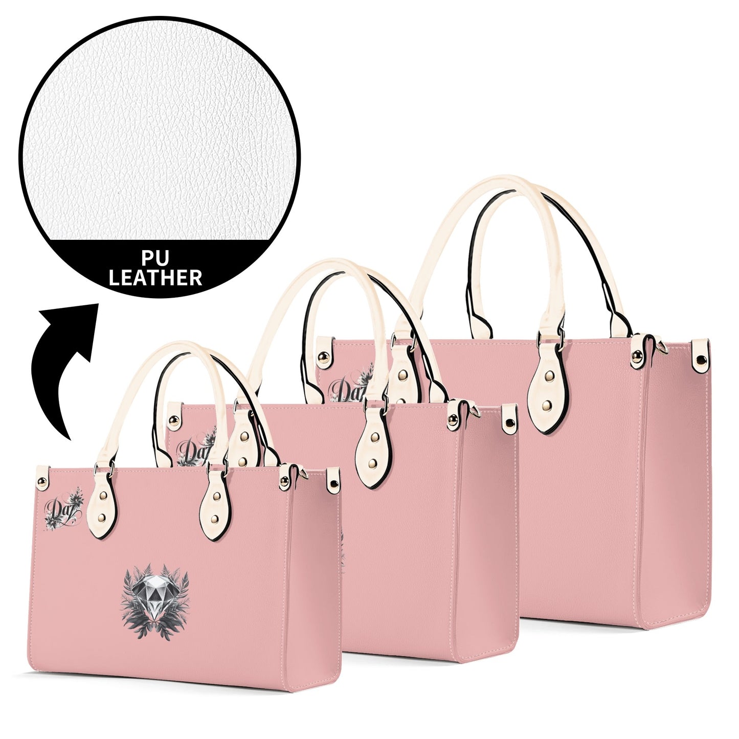 Bolso de mano de cuero sintético DAZ Luxury