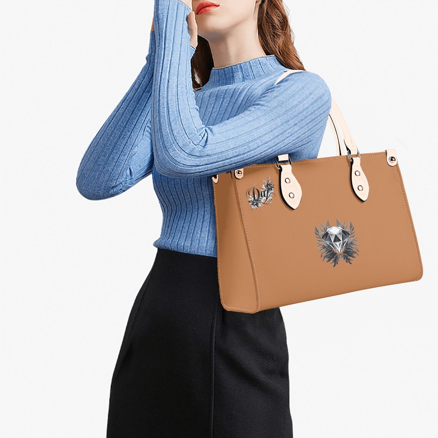 Bolso de mano de cuero sintético DAZ Luxury