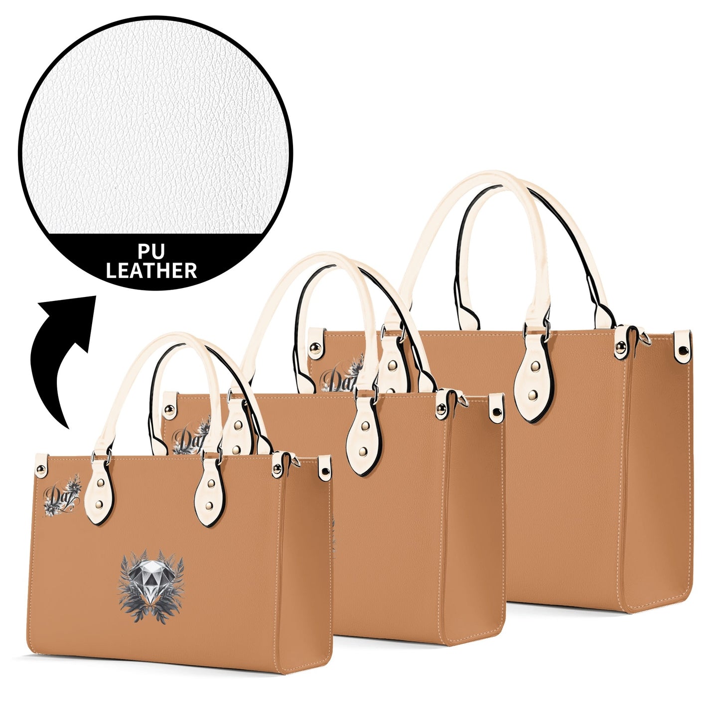 Bolso de mano de cuero sintético DAZ Luxury