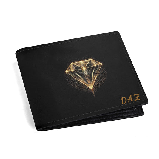 Cartera de cuero de grano superior DAZ Luxury para hombre