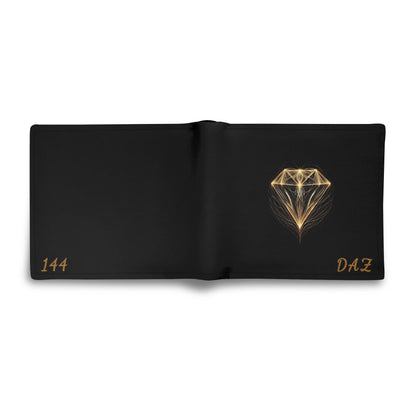 Cartera de cuero de grano superior DAZ Luxury para hombre