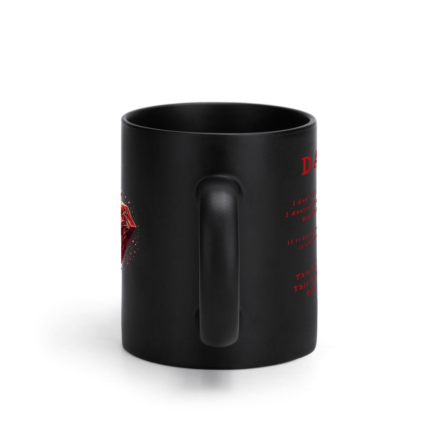 Taza de café negra DAZ Luxury (11 oz)