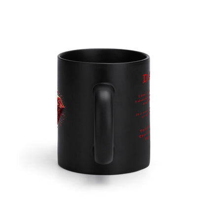 Taza de café negra DAZ Luxury (11 oz)