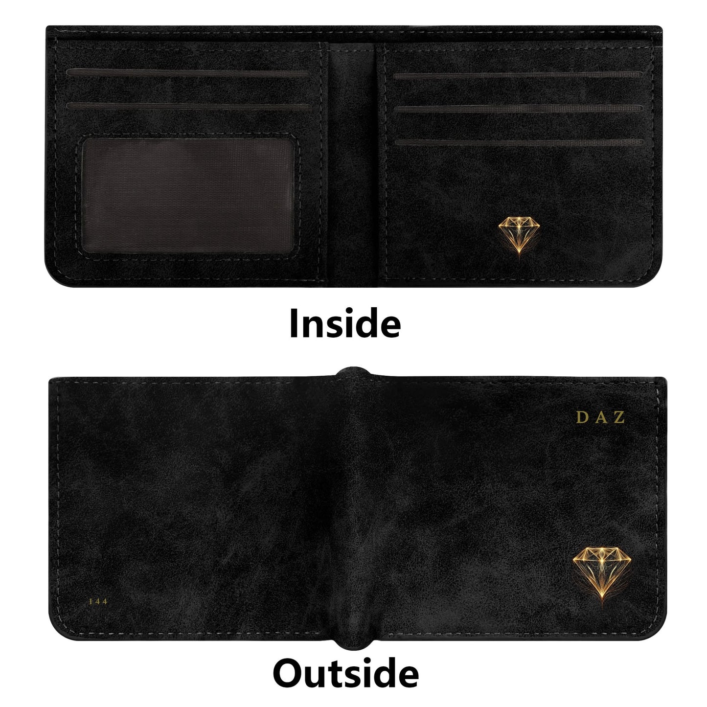 Cartera fina de cuero DAZ Luxury