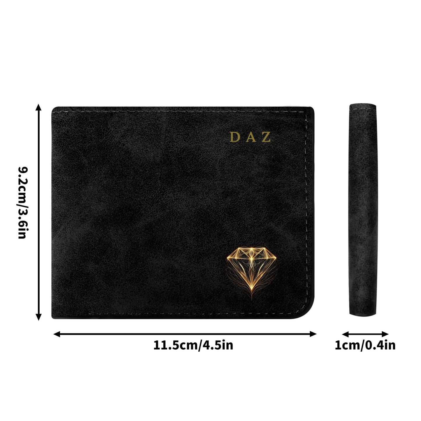 Cartera fina de cuero DAZ Luxury