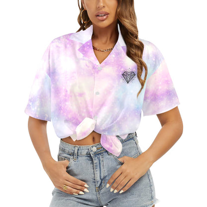 Camisa Hawaiana DAZ Luxury para Mujer (Hecha en Queens)