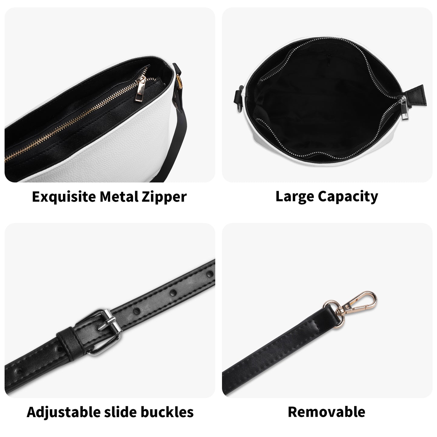 Bolso bandolera DAZ Luxury tipo cubo de PU para mujer