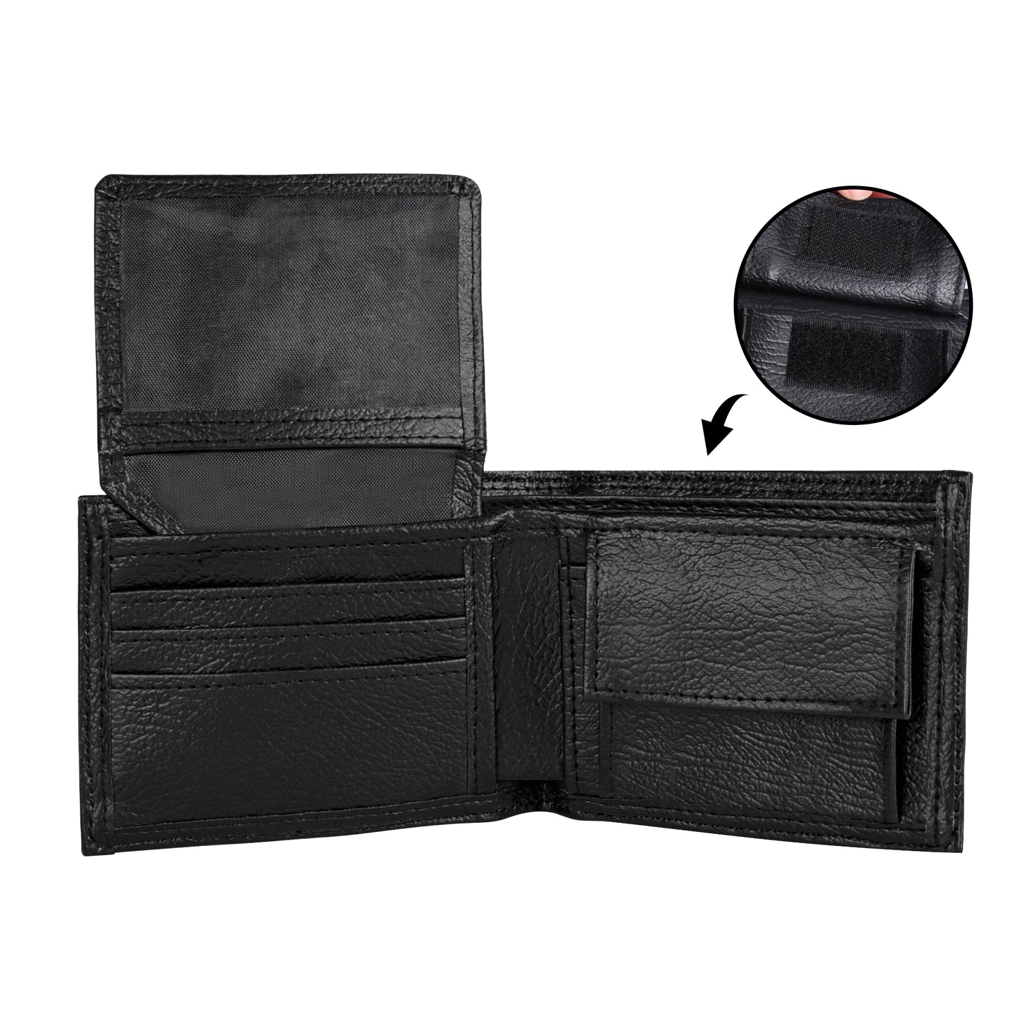 Cartera DAZ Premium de cuero sintético para hombre