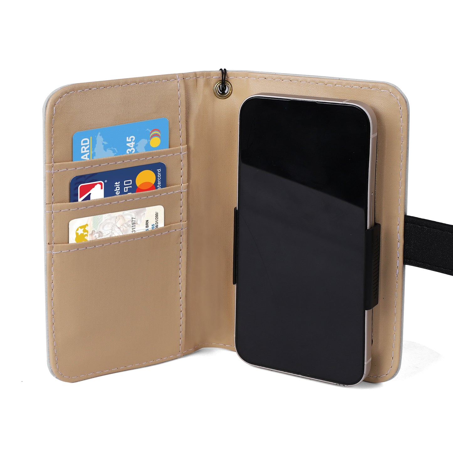 Funda de cuero sintético DAZ Premium con tapa para teléfono