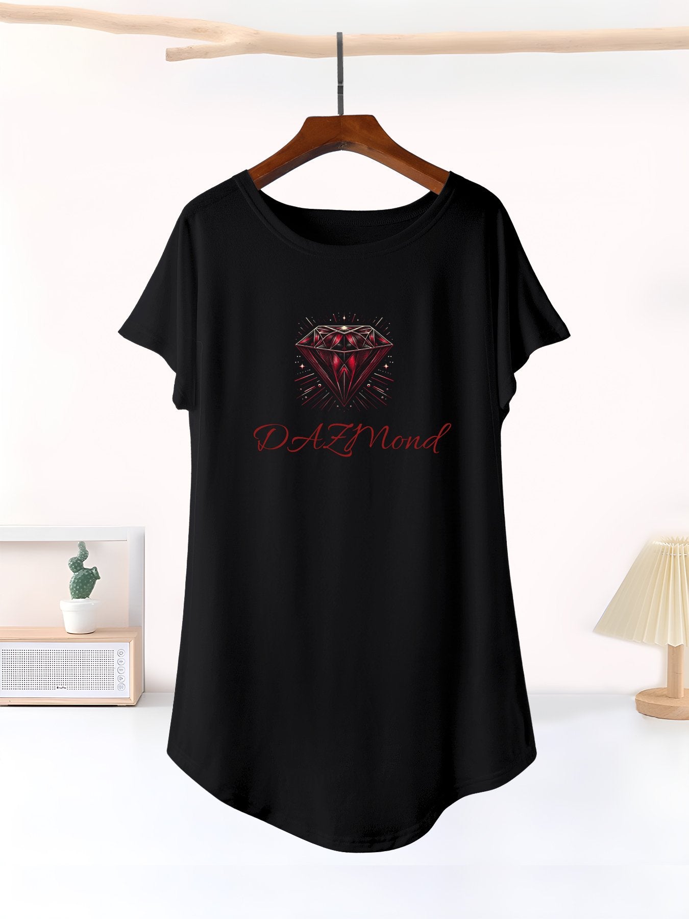 Vestido de manga corta DAZMond Luxury para mujer (Hecho en EE. UU.)