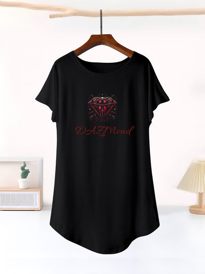 Vestido de manga corta DAZMond Luxury para mujer (Hecho en EE. UU.)