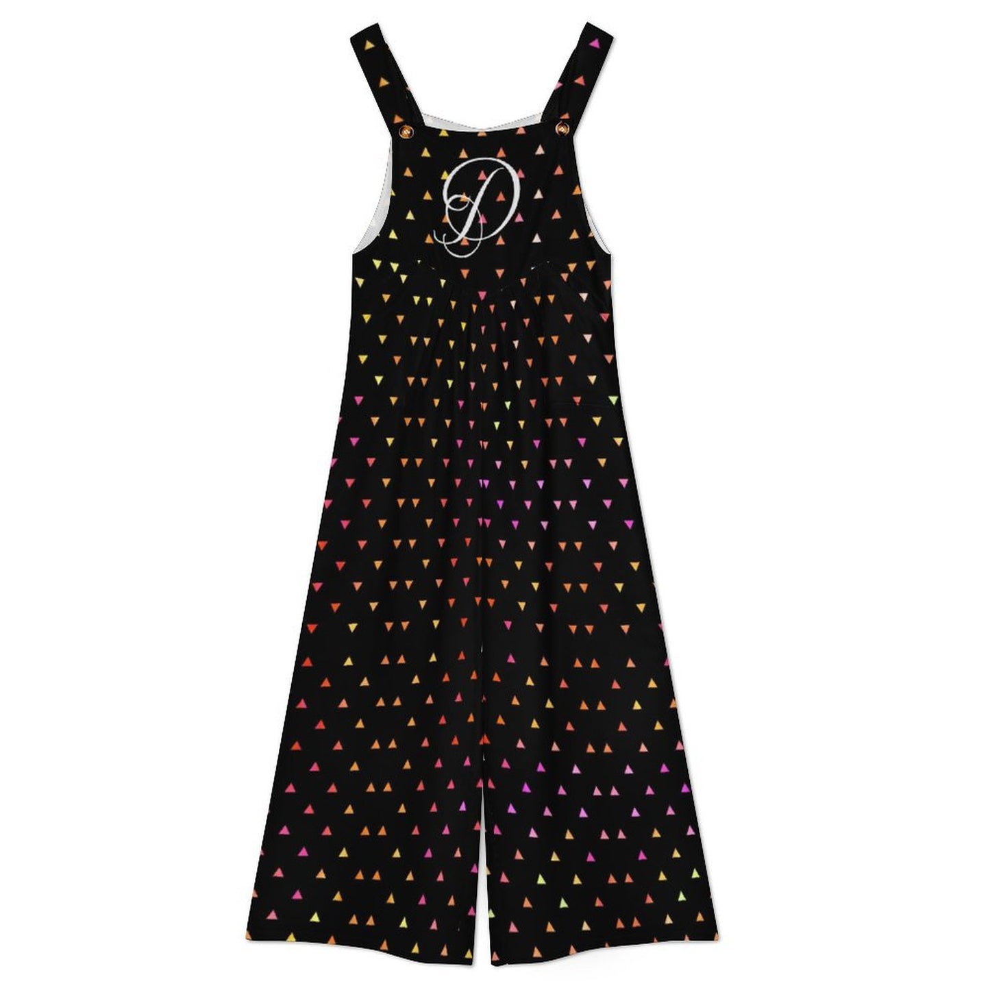 DAZMOND® "Prism Triangle" Wide-Leg Dungarees
