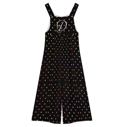 DAZMOND® "Prism Triangle" Wide-Leg Dungarees