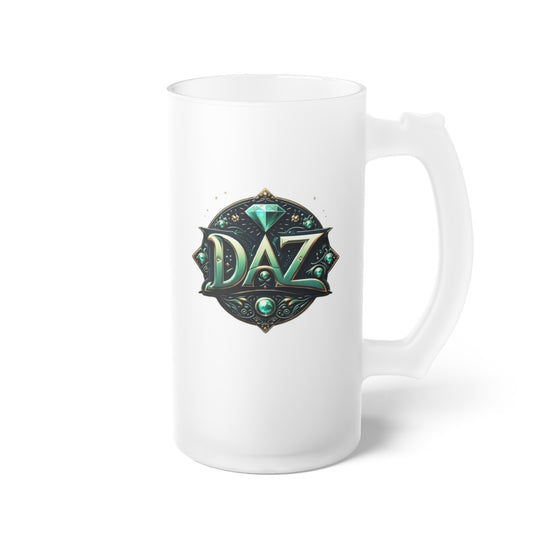 Jarra de cerveza de vidrio esmerilado DAZ