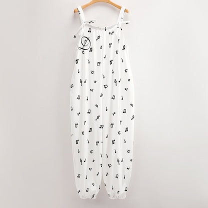 DAZMOND® "Crimson Thorns" Baggy Jumpsuit