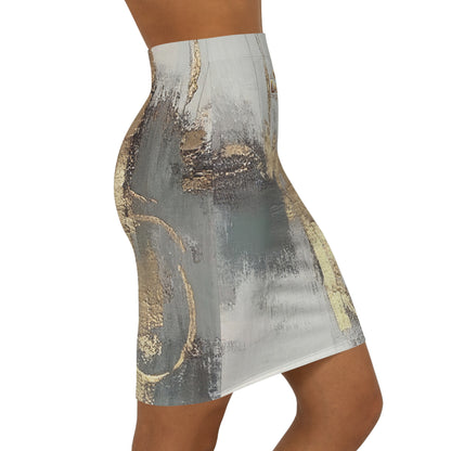 Falda lápiz DAZ Luxury Art de cintura media para mujer