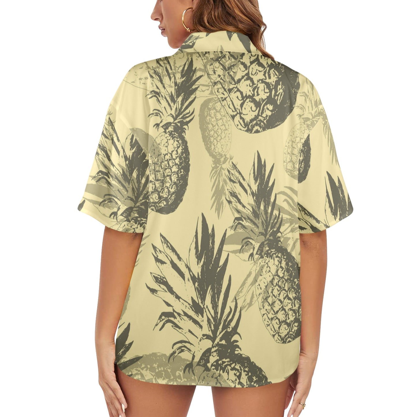 Camisa Hawaiana DAZ Luxury para Mujer (Hecha en Queens)