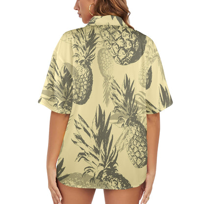 Camisa Hawaiana DAZ Luxury para Mujer (Hecha en Queens)