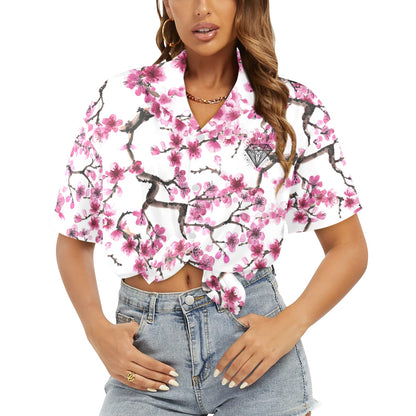 Camisa Hawaiana DAZ Luxury para Mujer (Hecha en Queens)