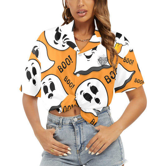 Camisa Hawaiana DAZ Luxury para Mujer (Hecha en Queens)