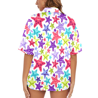 Camisa Hawaiana DAZ Luxury para Mujer (Hecha en Queens)