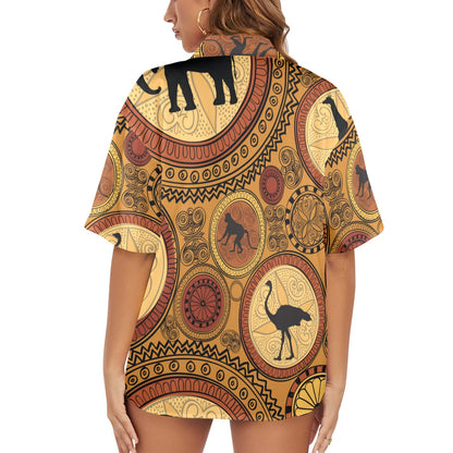 Camisa Hawaiana DAZ Luxury para Mujer (Hecha en Queens)