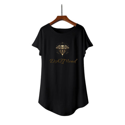 Vestido de manga corta DAZMond Luxury para mujer (fabricado en EE. UU.)