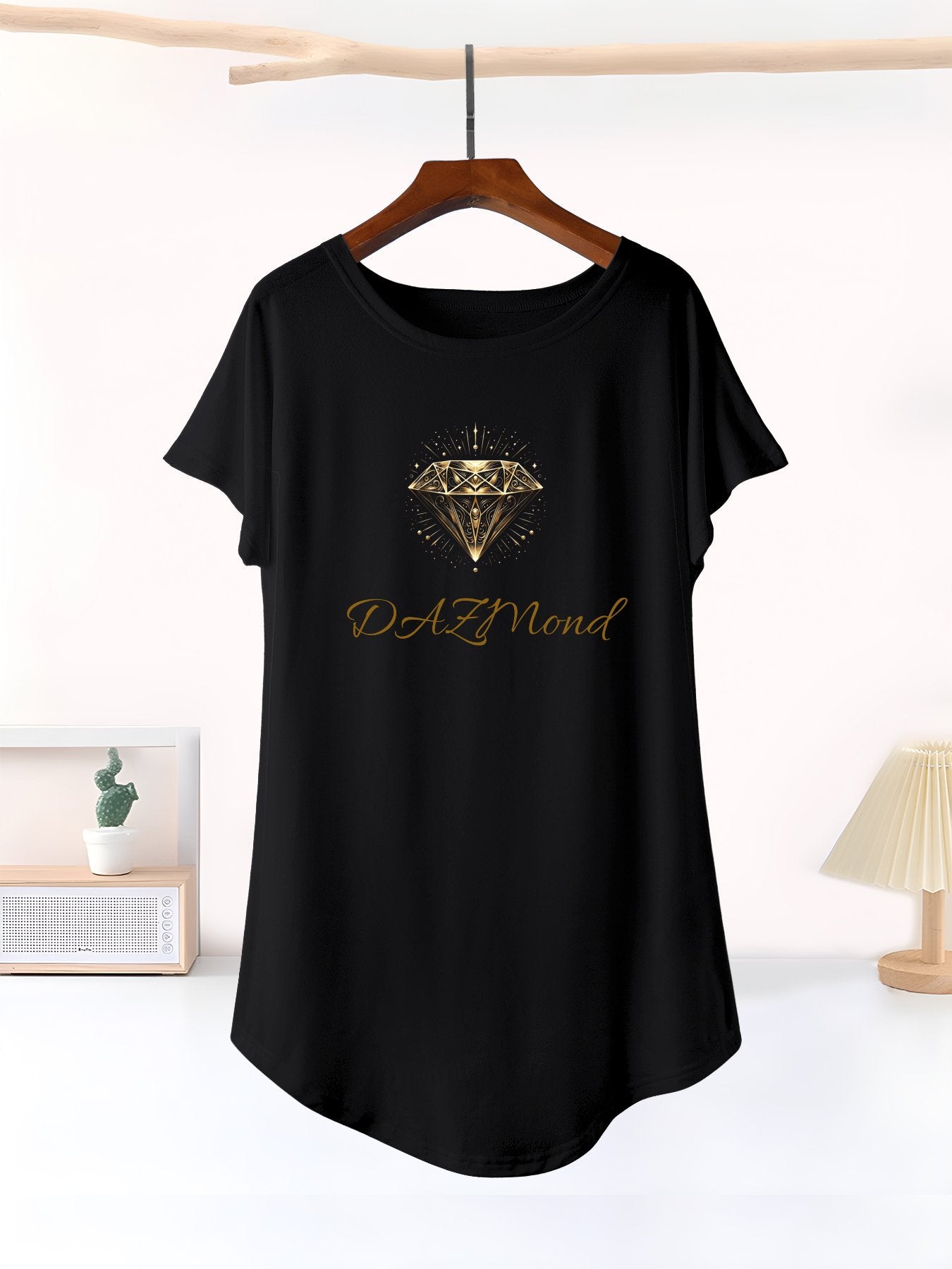 Vestido de manga corta DAZMond Luxury para mujer (fabricado en EE. UU.)