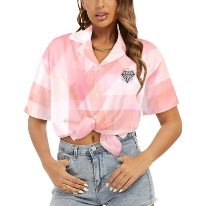 Camisa Hawaiana DAZ Luxury para Mujer (Hecha en Queens)