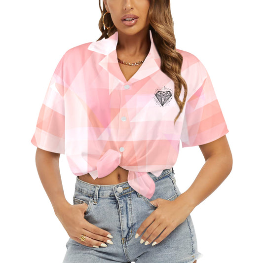 Camisa Hawaiana DAZ Luxury para Mujer (Hecha en Queens)
