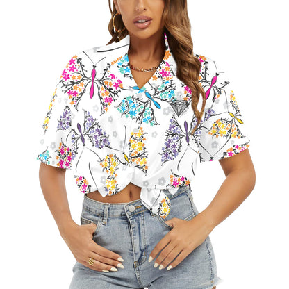 Camisa Hawaiana DAZ Luxury para Mujer (Hecha en Queens)