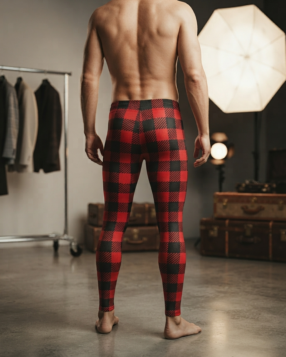 DAZMOND® "Crimson Prestige" Men's Leggings