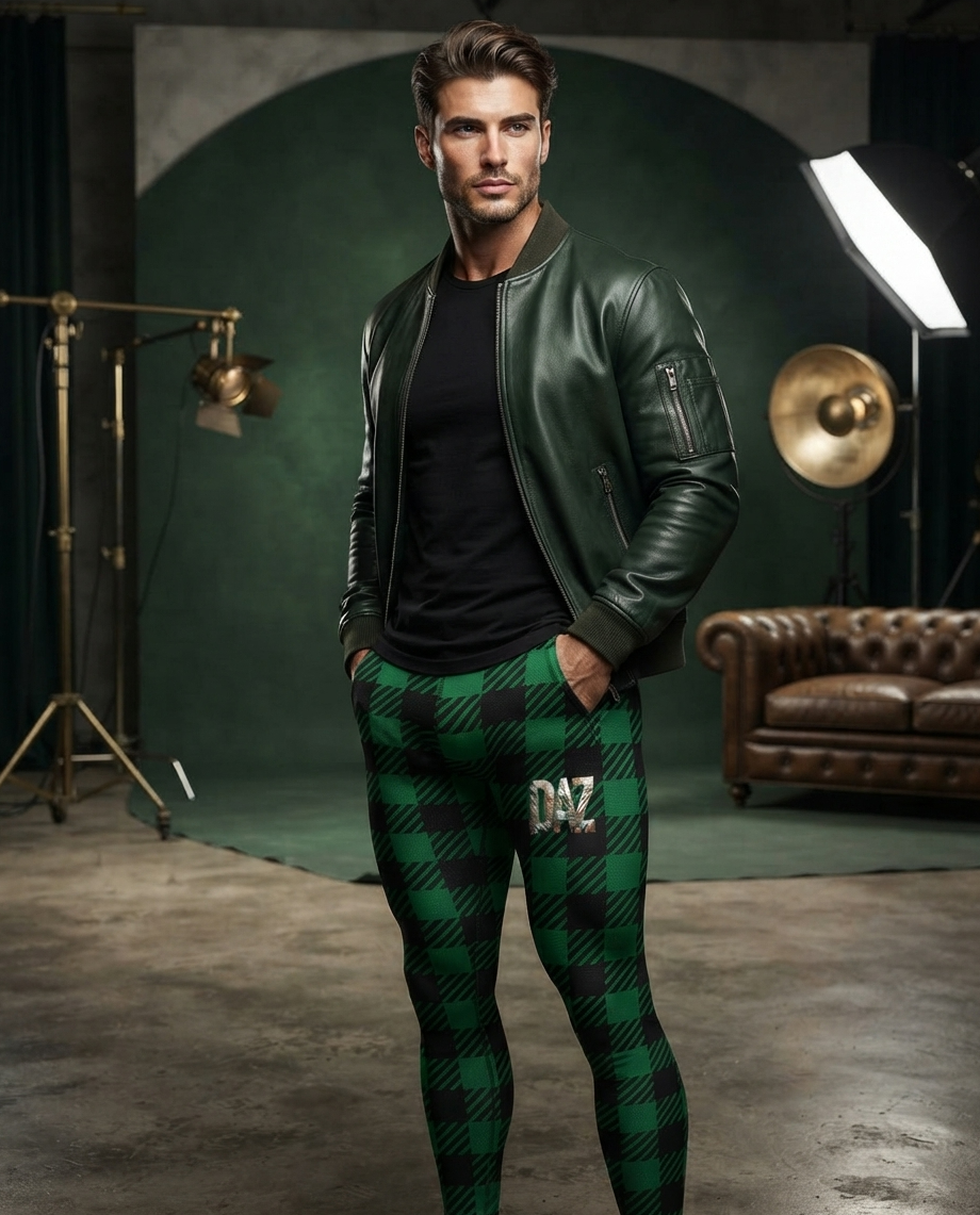 DAZMOND® "Emerald Tartan" Men's Leggings
