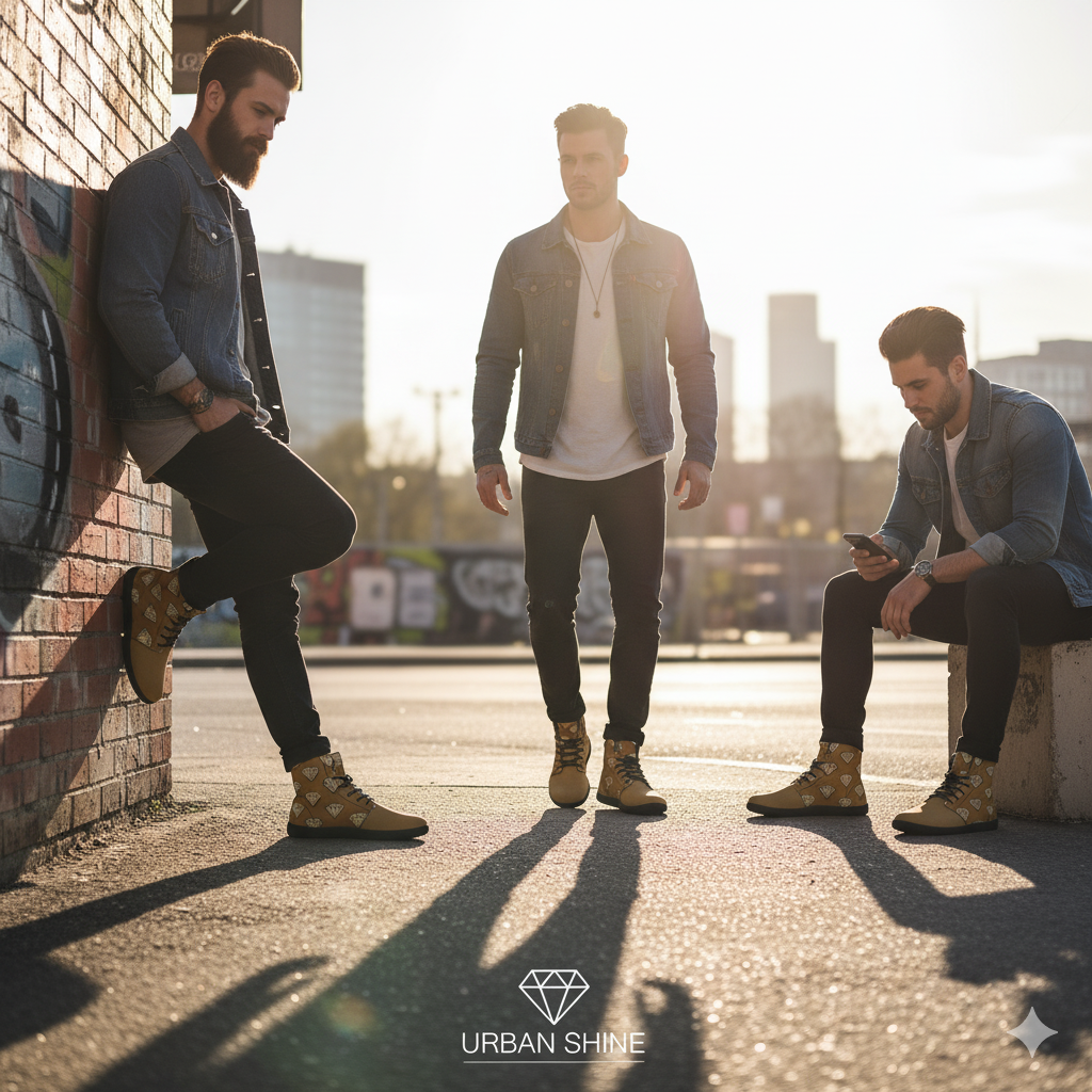 Zapatillas de caña alta DAZMond Luxury Art