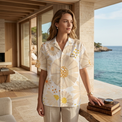 DAZMOND "Bloom d’Ivoire" Resort Shirt