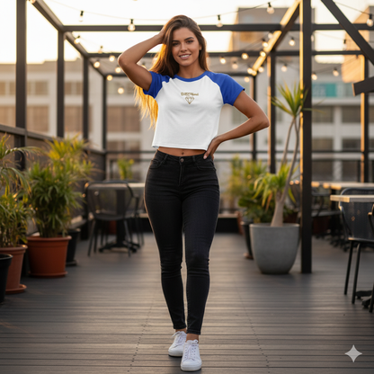 Camiseta DAZ Luxury raglán de microcanalé para mujer