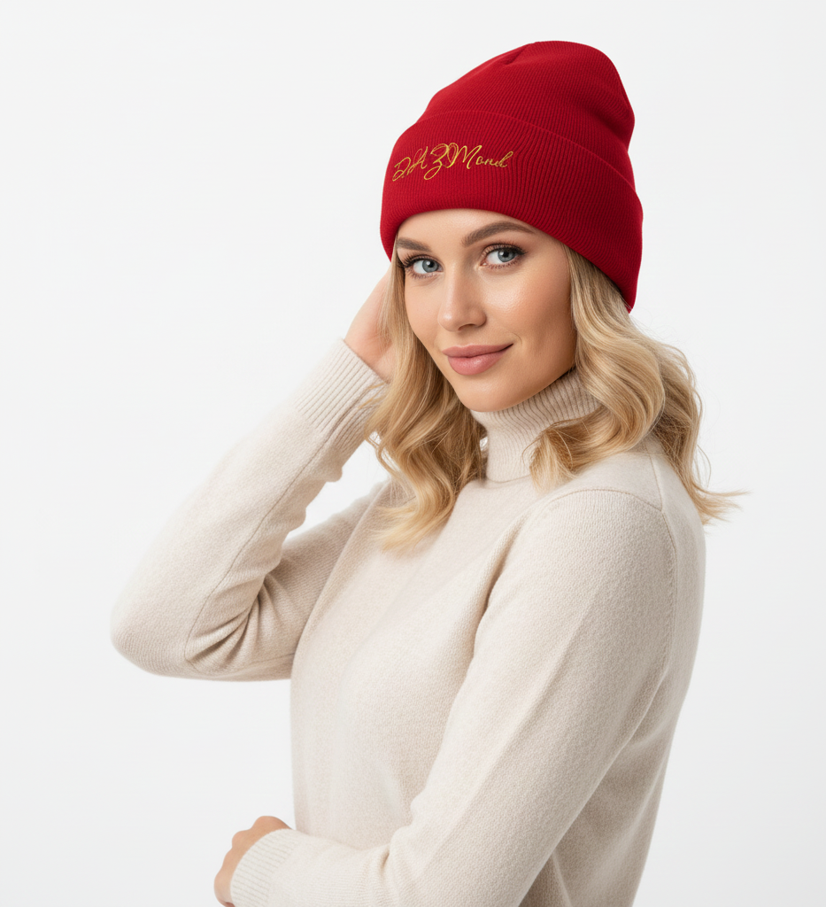 Gorro de punto de diseño DAZMond Luxury