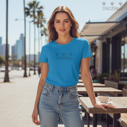 Camiseta DAZMond de cuello redondo para mujer
