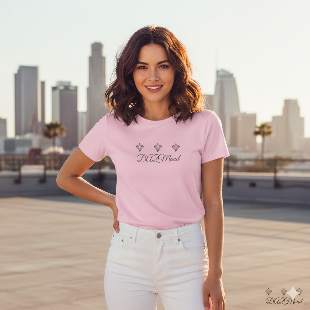 Camiseta DAZMond de cuello redondo para mujer