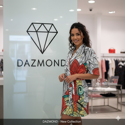 Bata corta DAZ Luxury de baño para mujer