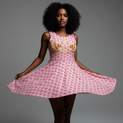 DAZMOND® "Soleil d'Or" Aria Skater Dress