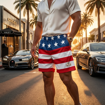 DAZMOND® "Freedom Heritage" Mesh Shorts