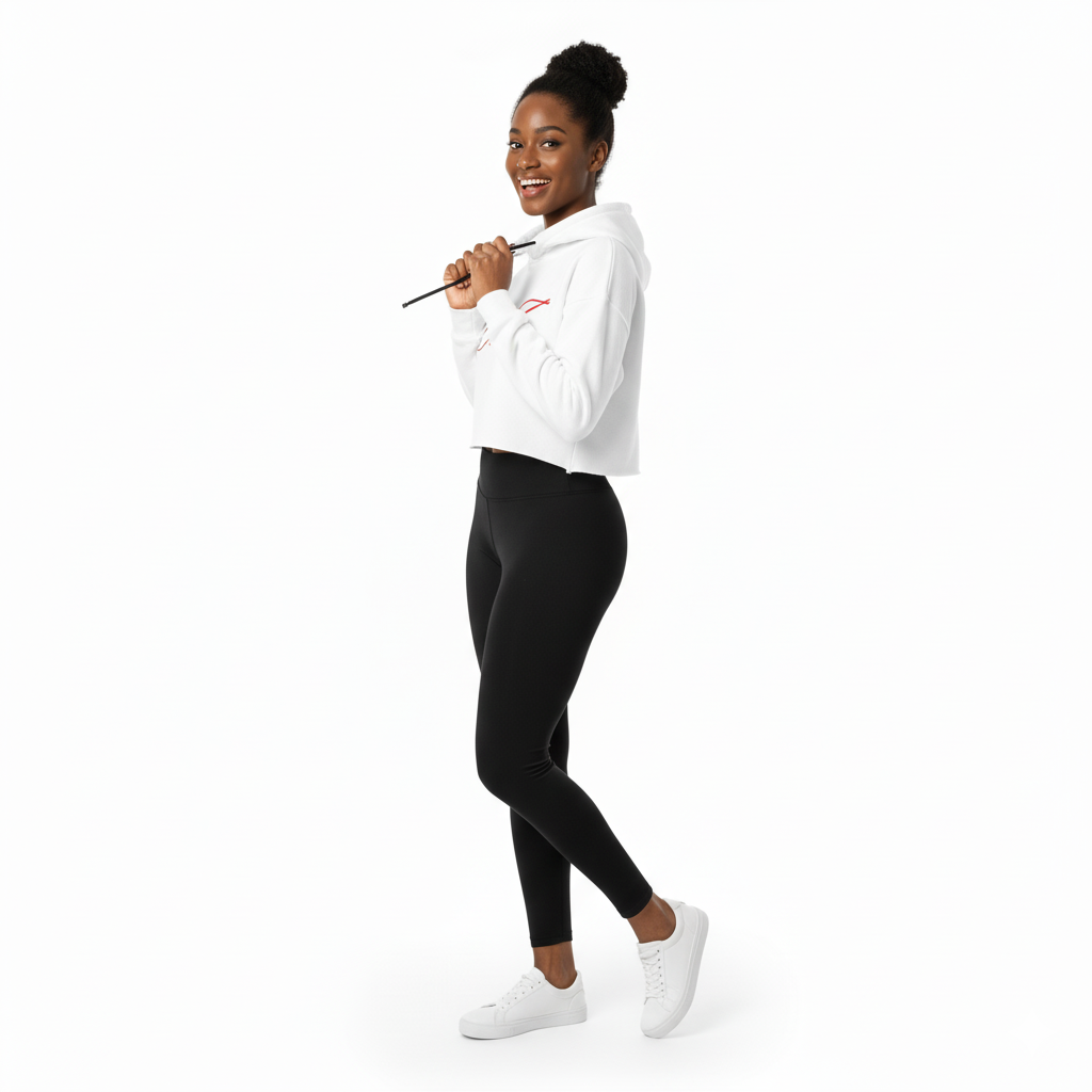 Sudadera DaZ corta con capucha para mujer