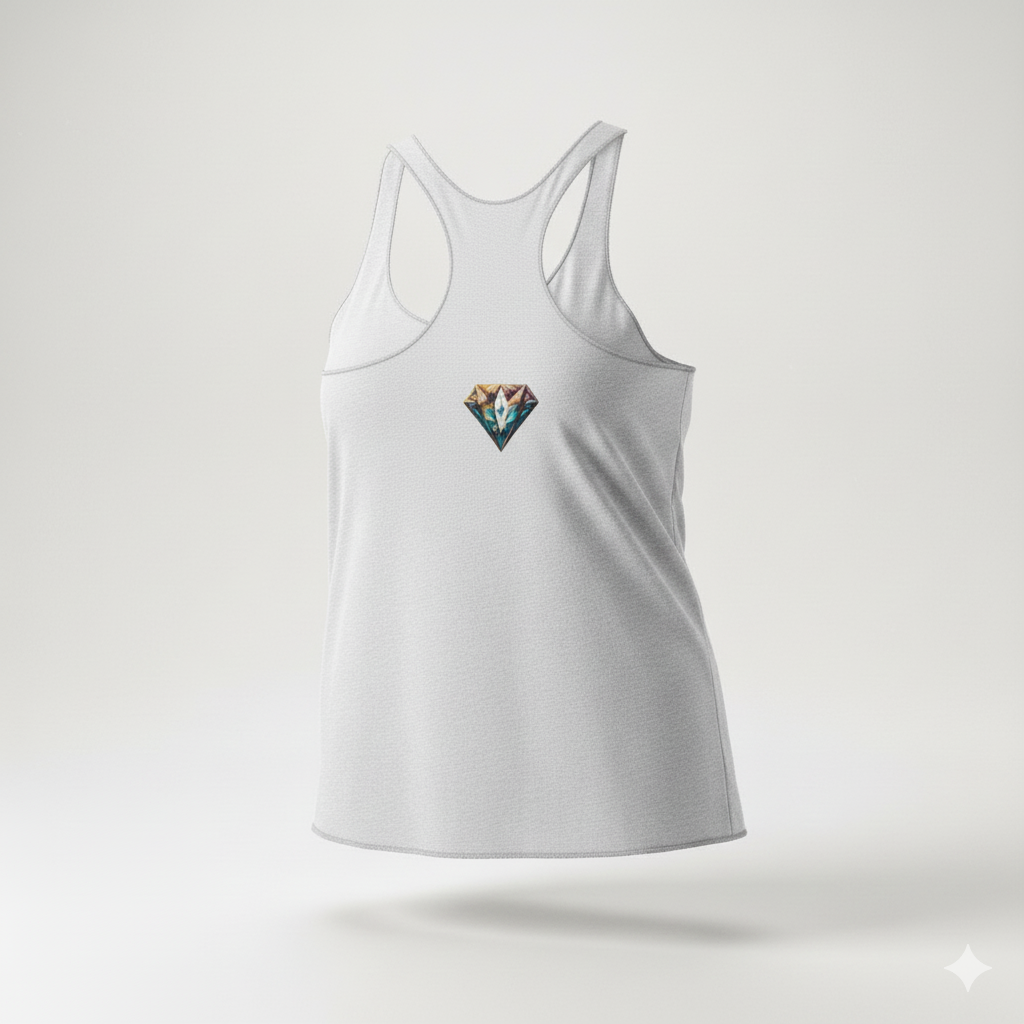 Camiseta DaZMond sin mangas con espalda cruzada